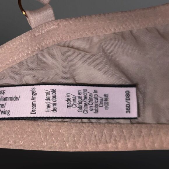Victoria’s Secret Dream Angles Tan Lightly Lined Demi Bra Size 36D - Picture 3 of 5